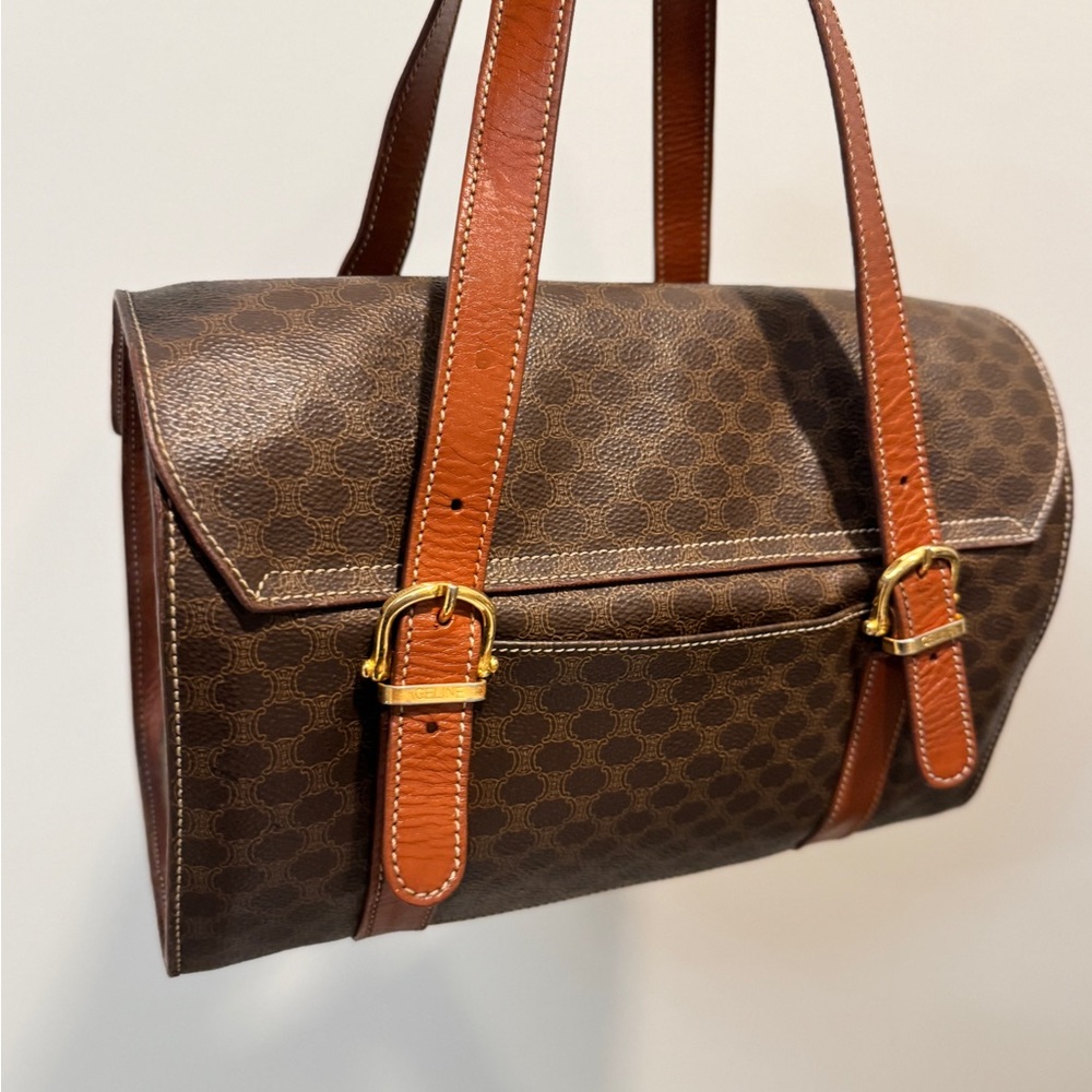 Authentic Celine Triomphe Top Handle Boston Bag - Picture 2 of 8